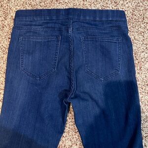 Cello brand elastic waist, dark boot cut jeans, size medium short NWOT